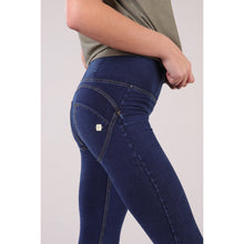 Load image into Gallery viewer, Freddy WR.UP® HIGH-WAIST SKINNY-FIT DARK DENIM YELLOW STITCH-Dark Denim Yellow Stitching-Fi&Co Boutique