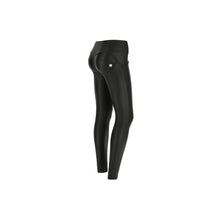 Load image into Gallery viewer, Freddy WR.UP® mid-rise skinny trousers in faux leather-Black-Fi&Co Boutique