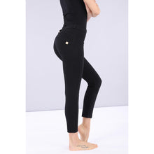 Load image into Gallery viewer, Freddy WR.UP® regular-rise skinny-fit ankle-length stretch cotton trousers-Black-Fi&Co Boutique