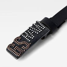 Load image into Gallery viewer, G-Star RAW Dorala Stud Pin Belt-Dark Black/Black Metal-Fi&Co Boutique