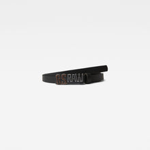 Load image into Gallery viewer, G-Star RAW Dorala Stud Pin Belt-Dark Black/Black Metal-Fi&Co Boutique