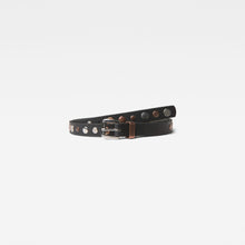 Load image into Gallery viewer, G-Star RAW Khoma Stud Belt-Dark Black/Sterling/Copper-Fi&Co Boutique