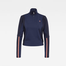 Load image into Gallery viewer, G-Star RAW Nostelle Fyx Biker Half Zip Sweater-servant blue/mazarine blue-Fi&Co Boutique