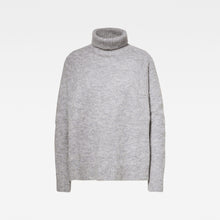 Load image into Gallery viewer, G-Star Terrapin Turtleneck Knitted Sweater-Heather Grey-Fi&Co Boutique