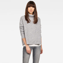 Load image into Gallery viewer, G-Star Terrapin Turtleneck Knitted Sweater-Heather Grey-Fi&Co Boutique