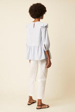 Load image into Gallery viewer, Great Plains Sole Embroidery Top-Blue/Milk-Fi&Co Boutique
