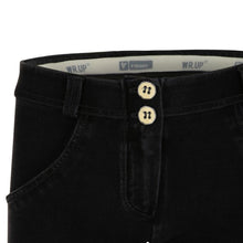 Load image into Gallery viewer, WR.UP® regular-rise skinny-fit trousers in black denim-Black Denim-Fi&Co Boutique