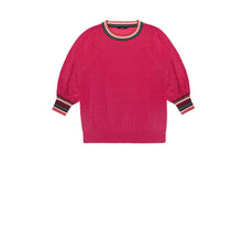 Load image into Gallery viewer, 10 FEET Round Neck Boxy Pullover with Special Sleeve-Fuchsia-Fi&amp;Co Boutique
