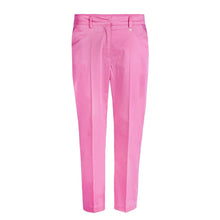 Load image into Gallery viewer, 10 FEET Tailored pant in stretch satin with coloured stripe lining-Bubblegum-Fi&amp;Co Boutique
