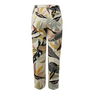 10 FEET Tailored Pants in Stretchy Leaf Jacquard-Champagne-Fi&Co Boutique