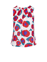 Load image into Gallery viewer, Anonyme Crew-Neck Top with Tulip Print-Red-Fi&amp;Co Boutique
