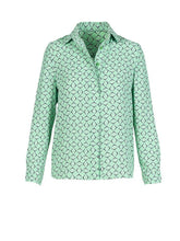 Load image into Gallery viewer, Anonyme Long Sleeve Shirt with Diamond Print-Mint-Fi&amp;Co Boutique
