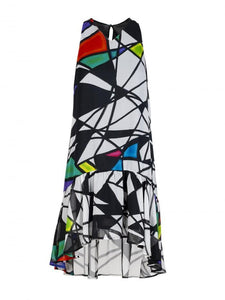 Anonyme Short Flounce Dress Pop Print-Multi-Fi&Co Boutique