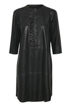 Load image into Gallery viewer, Culture CUalina Leather Dress-Black-Fi&amp;Co Boutique
