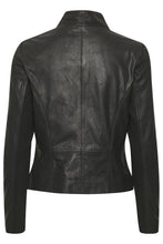 Load image into Gallery viewer, Culture CUarzu Leather Jacket-Black-Fi&amp;Co Boutique
