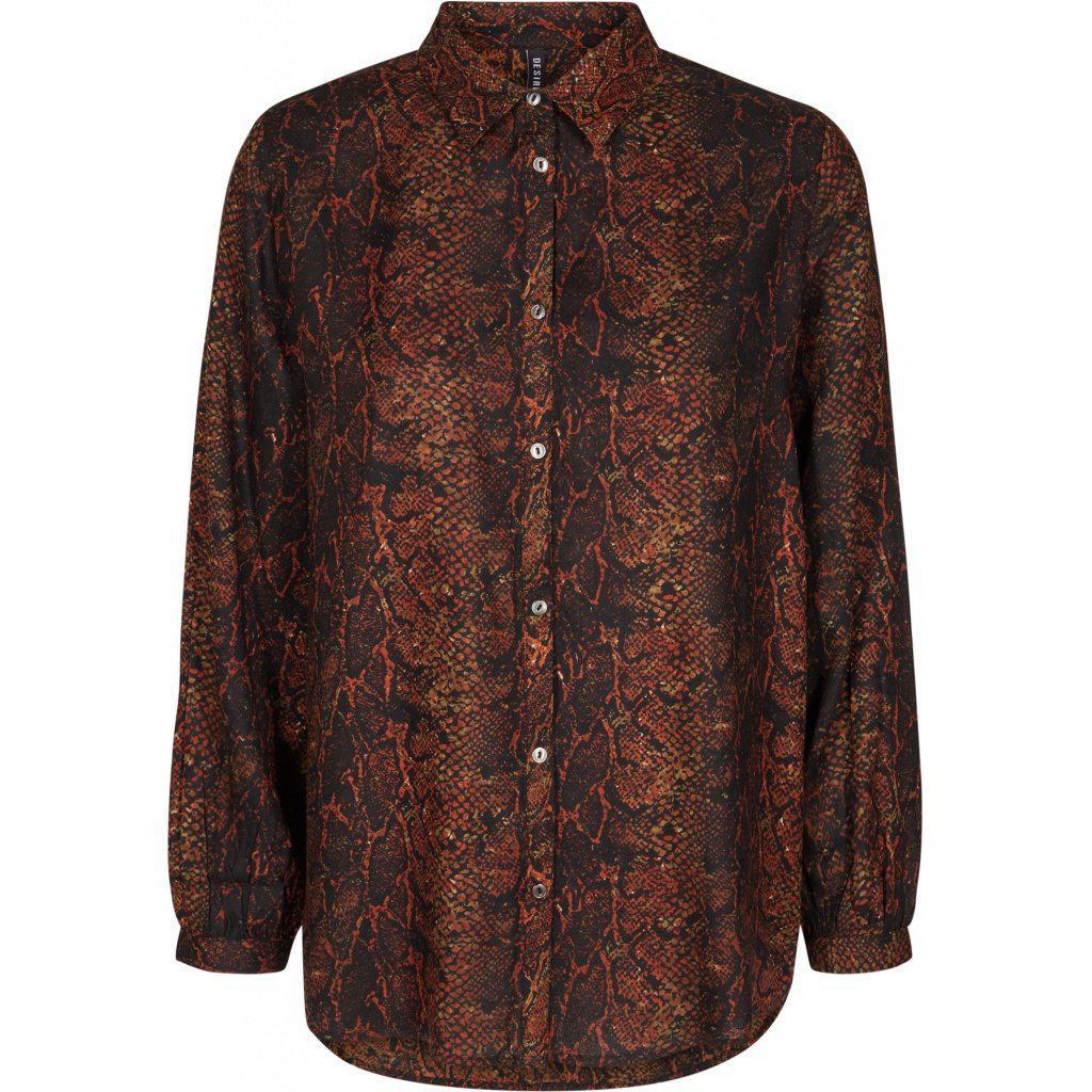 Diona Shirt-Dark Red-Fi&Co Boutique