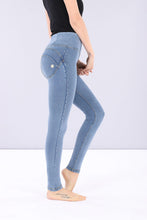 Load image into Gallery viewer, Freddy High-rise WR.UP New Light Denim Self Tone Yellow Stitch-Light Denim-Fi&amp;Co Boutique
