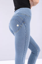 Load image into Gallery viewer, Freddy High-rise WR.UP New Light Denim Self Tone Yellow Stitch-Light Denim-Fi&amp;Co Boutique
