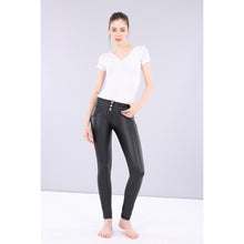 Load image into Gallery viewer, Freddy WR.UP® mid-rise skinny trousers in faux leather-Black-Fi&amp;Co Boutique
