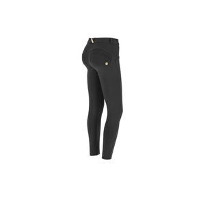 Freddy WR.UP® regular-rise skinny-fit ankle-length stretch cotton trousers-Black-Fi&Co Boutique