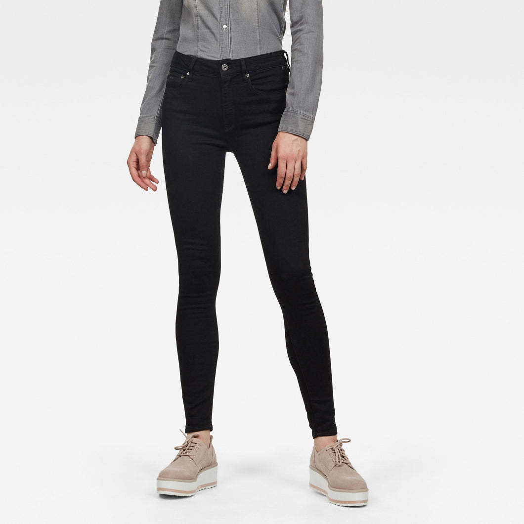 G-STAR 3301 High Skinny Jeans-Pitch Black-Fi&Co Boutique