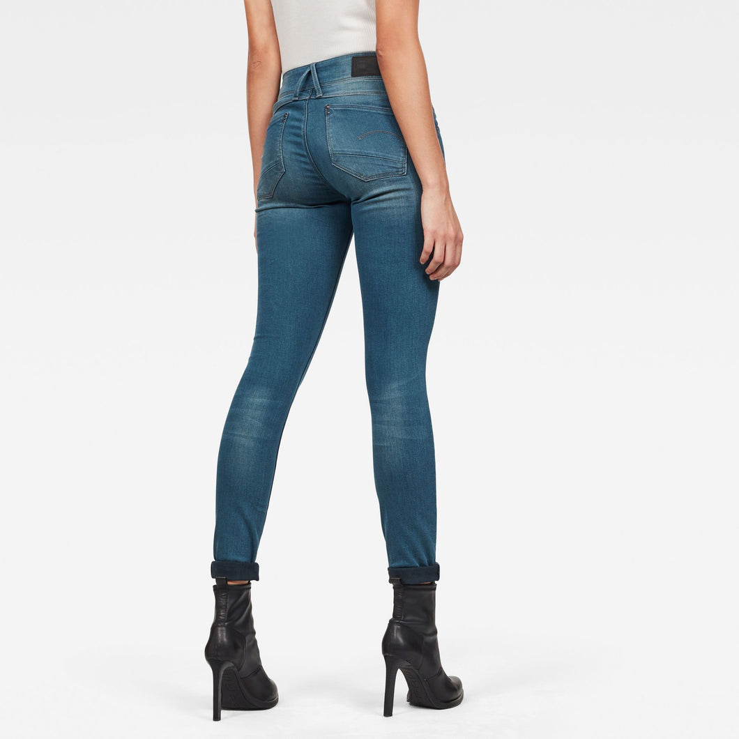 G-Star Lynn Mid Skinny Jeans-Used Petrol-Fi&Co Boutique