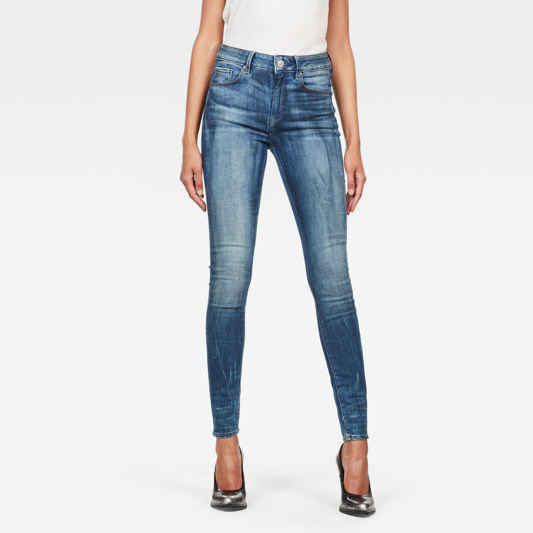 G-Star RAW 3301 High Waist Skinny Jeans-Medium Indigo Aged-Fi&Co Boutique