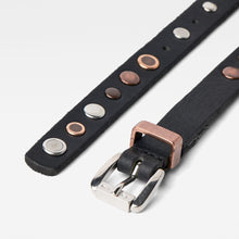 Load image into Gallery viewer, G-Star RAW Khoma Stud Belt-Dark Black/Sterling/Copper-Fi&amp;Co Boutique
