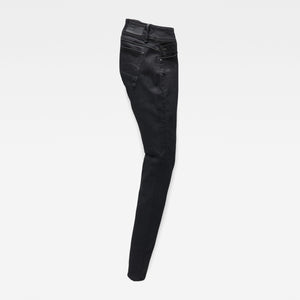 G-STAR RAW Lynn Mid Super Skinny-Pitch Black-Fi&Co Boutique