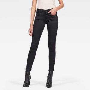 G-STAR RAW Lynn Mid Super Skinny-Pitch Black-Fi&Co Boutique