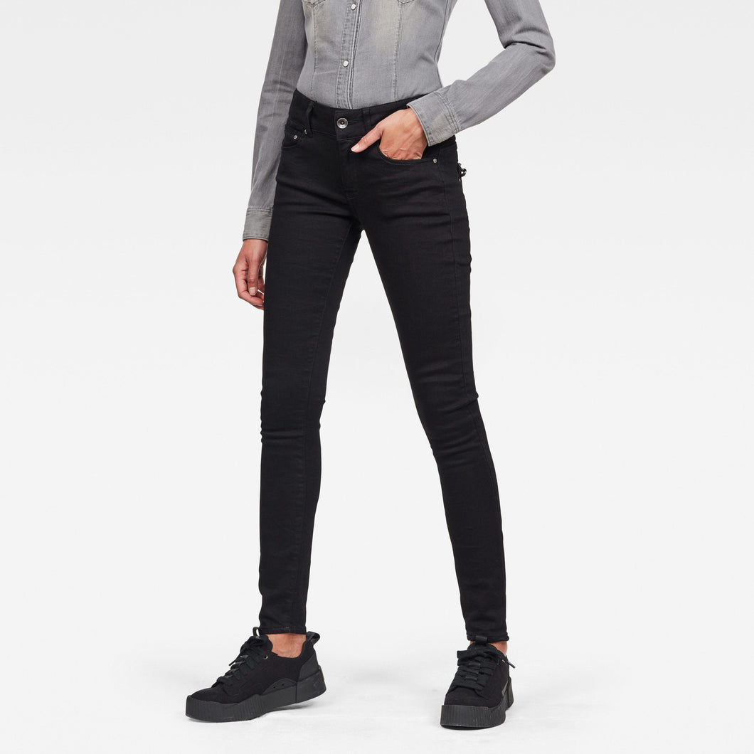 G-STAR RAW Midge Cody Mid Skinny-Pitch Black-Fi&Co Boutique