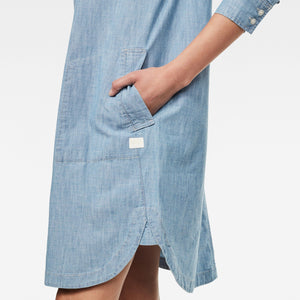 G-STAR RAW Milary Shirt Dress-Faded Mineral-Fi&Co Boutique