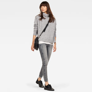 G-Star Terrapin Turtleneck Knitted Sweater-Heather Grey-Fi&Co Boutique