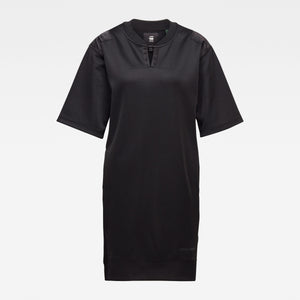 G-Star Utility Cocaux Boyfriend Long Sweat Dress-Dark Black-Fi&Co Boutique