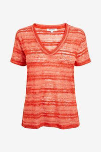 Great Plains Camilla Texture V-Neck Top-Paprika-Fi&Co Boutique