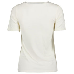 Great Plains Erica Jersey Round Neck Top-White/Silver-Fi&Co Boutique