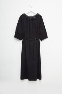 Great Plains Iva Cotton Round Neck Dress-Black-Fi&Co Boutique