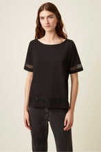 Load image into Gallery viewer, Great Plains Lois Lace Mix Top-Black-Fi&amp;Co Boutique
