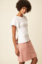 Load image into Gallery viewer, Great Plains Marta Mix Jersey Short Sleeve Top-White-Fi&amp;Co Boutique
