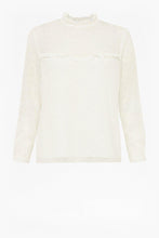 Load image into Gallery viewer, Great Plains Monmarte Embroidered Frill Neck Top-Milk-Fi&amp;Co Boutique
