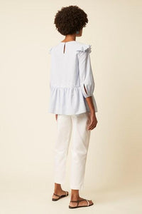 Great Plains Sole Embroidery Top-Blue/Milk-Fi&Co Boutique