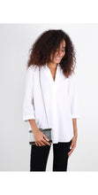 Load image into Gallery viewer, Great Plains Weekend Shirting 3/4 Sleeve Shirt-Optic White-Fi&amp;Co Boutique
