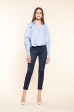 Load image into Gallery viewer, Hanita Blue and Black Trousers-Black/Blue-Fi&amp;Co Boutique
