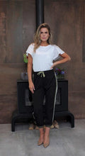 Load image into Gallery viewer, Hanita Side Stripe Trouser-Black-Fi&amp;Co Boutique
