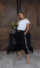 Load image into Gallery viewer, Hanita Side Stripe Trouser-Black-Fi&amp;Co Boutique
