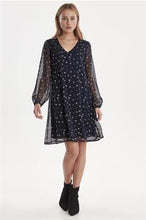 Load image into Gallery viewer, ICHI IHAFILIKKE DRESS-Total Eclipse-Fi&amp;Co Boutique
