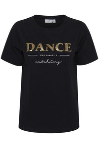 ICHI IHDISCO T-Shirt-Black-Fi&Co Boutique