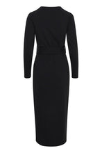 Load image into Gallery viewer, ICHI IHKATE Belt Dress-Black-Fi&amp;Co Boutique
