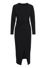 Load image into Gallery viewer, ICHI IHKATE Belt Dress-Black-Fi&amp;Co Boutique
