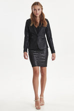 Load image into Gallery viewer, ICHI IHKATE Shimmer Blazer-Black-Fi&amp;Co Boutique
